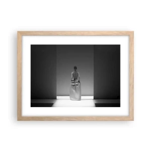 Poster in einem Rahmen aus heller Eiche - Raffinierte Einfachheit - 40x30 cm