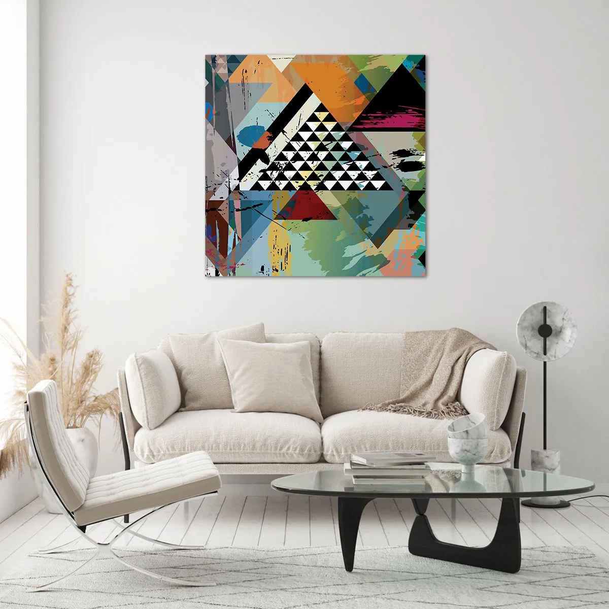 Glasbild - Bild auf glas - Wie einfach ist es - 70x70 cm