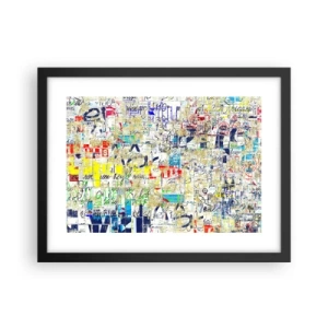 Poster in einem schwarzem Rahmen - Es freut einfach die Augen - 40x30 cm