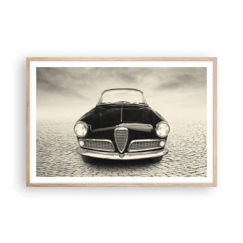 Poster in einem Rahmen aus heller Eiche - Man muss mich einfach lieben - 91x61 cm