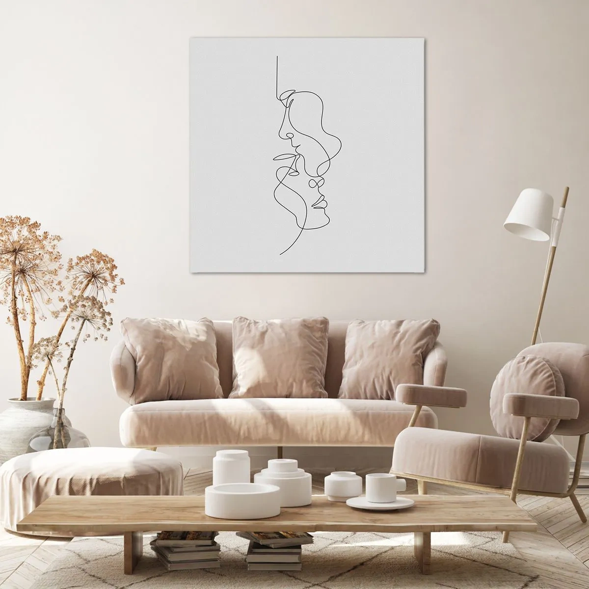 Bild auf Leinwand - Leinwandbild - Die Hitze bitterer Begierden - 40x40 cm