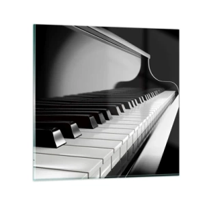 Glasbild - Bild auf glas - Harmonie von Formen und Farben - 40x40 cm