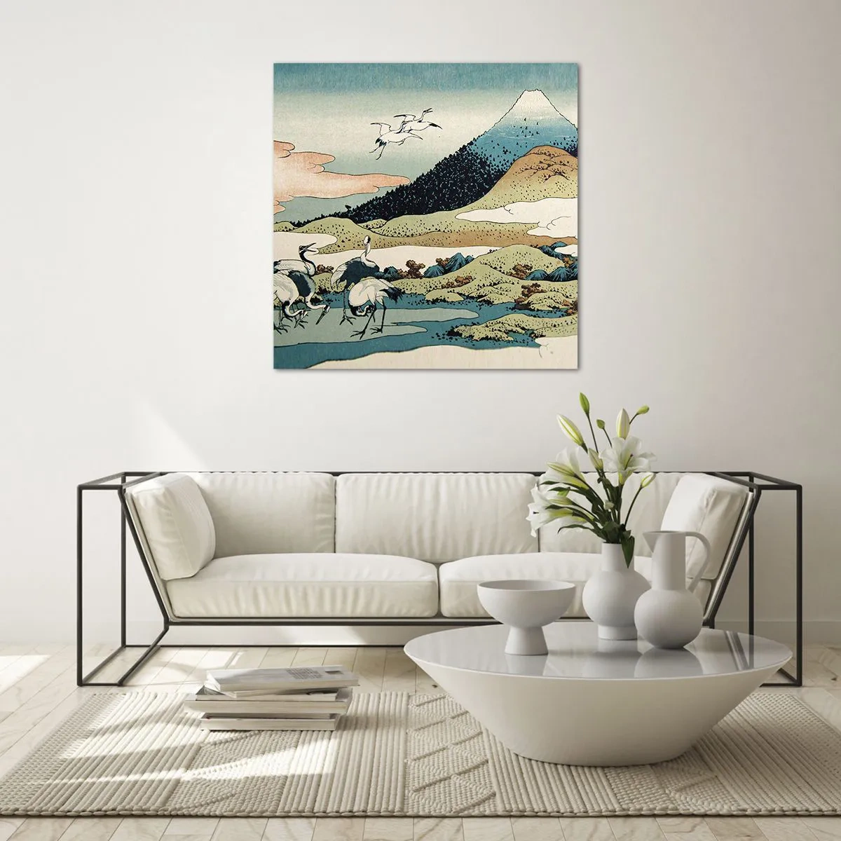 Glasbild - Bild auf glas - Im japanischen Geist - 30x30 cm