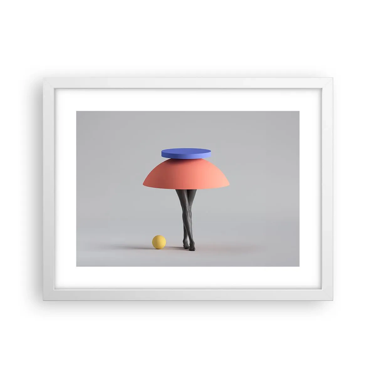 Poster in einem weißen Rahmen - Surrealistische Komposition - 40x30 cm