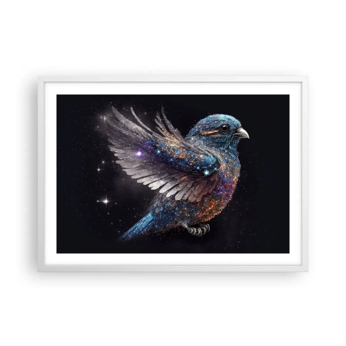 Poster in einem weißen Rahmen - Diamantsperling - 70x50 cm