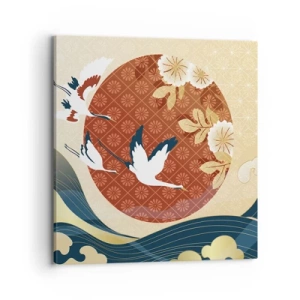 Bild auf Leinwand - Leinwandbild - Japanisches Märchen - 70x70 cm