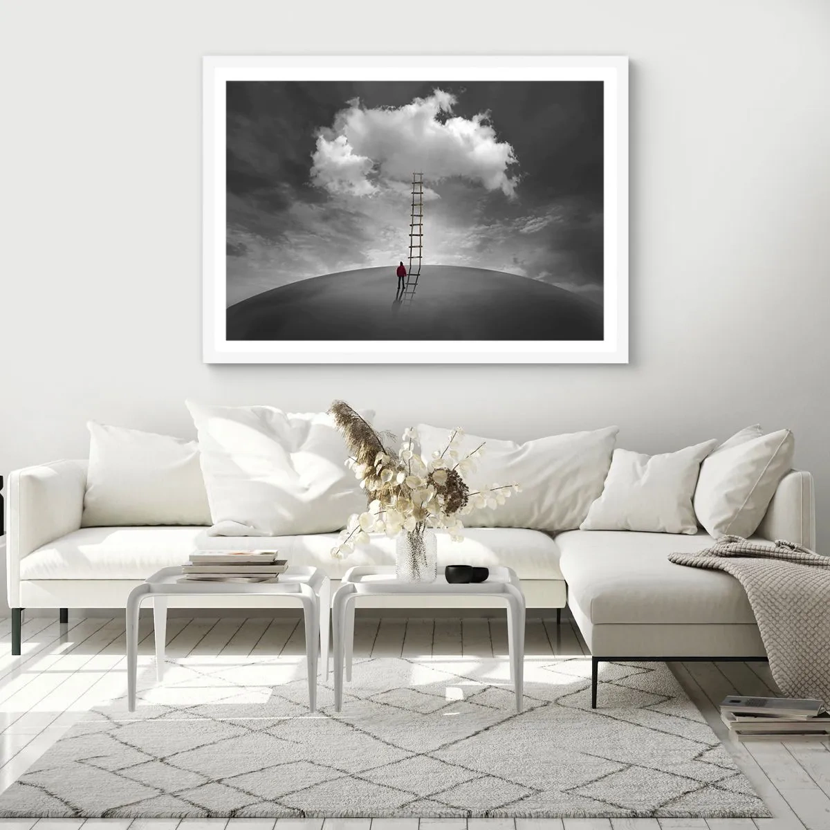 Poster in einem weißen Rahmen - Alles ist möglich - 40x30 cm