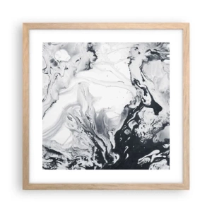 Poster in einem Rahmen aus heller Eiche - Das Innere der Erde - 40x40 cm