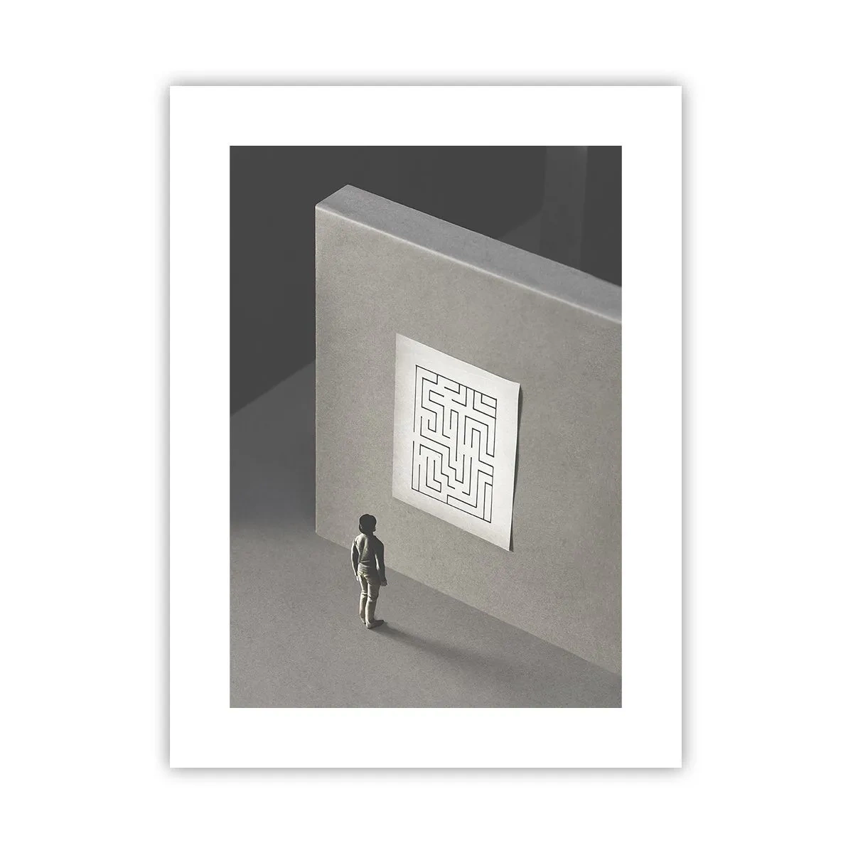 Poster - Aber wo bin ich? - 30x40 cm