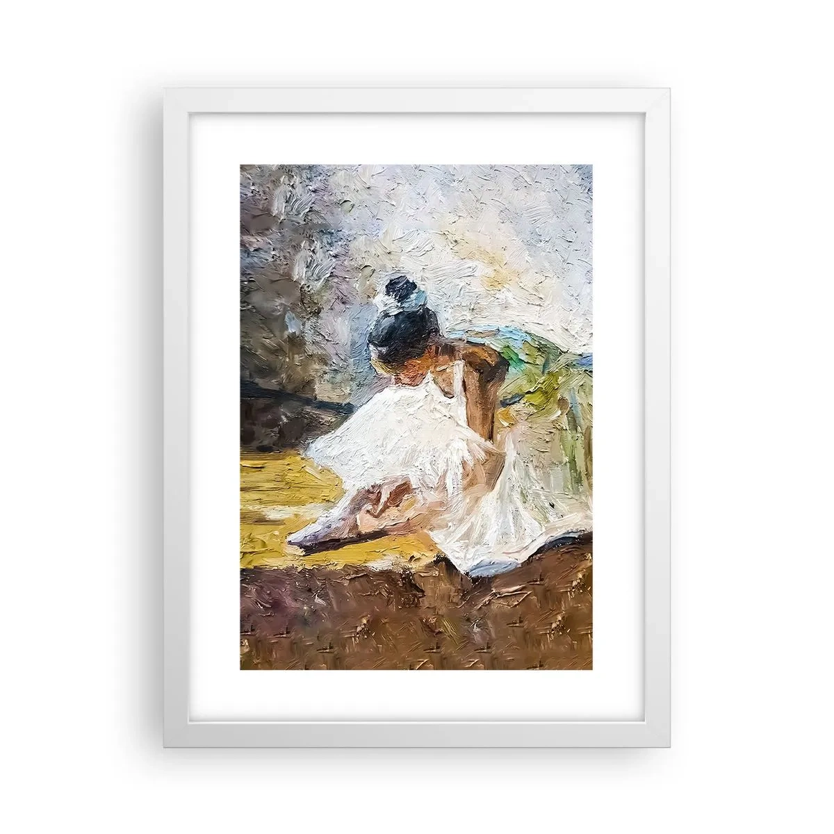 Poster in einem weißen Rahmen - Aus einem Gemälde von Degas - 30x40 cm