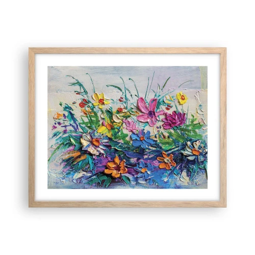 Poster in einem Rahmen aus heller Eiche - Überhaupt kein Stillleben - 50x40 cm