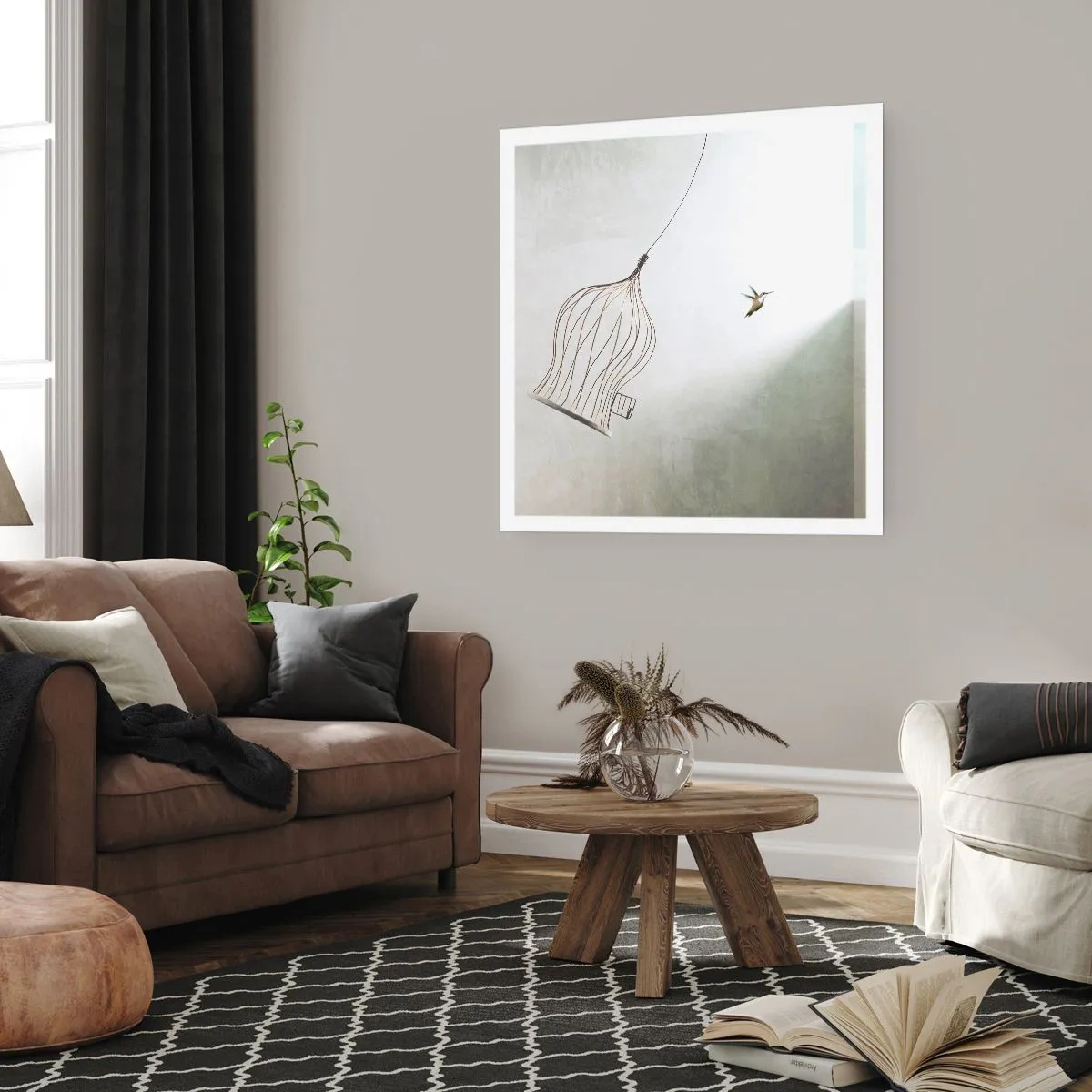 Poster - In seinem Element - 30x30 cm