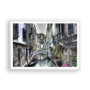 Poster in einem weißen Rahmen - Seit Jahrhunderten in stiller Besinnung - 100x70 cm