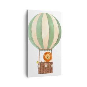 Bild auf Leinwand - Leinwandbild - Leons Reisen - 45x80 cm