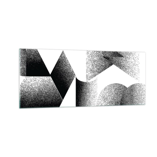 Glasbild - Bild auf glas - Winkel und Ovale - 100x40 cm