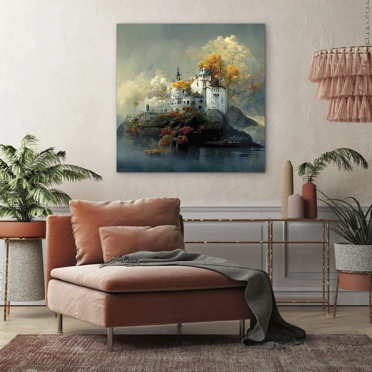 Bild auf Leinwand - Leinwandbild - Beginn einer romantischen Geschichte - 50x50 cm