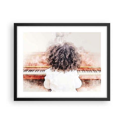 Poster in einem schwarzem Rahmen - In der neuen Welt - 50x40 cm