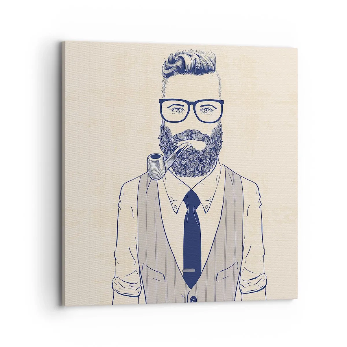 Bild auf Leinwand - Leinwandbild - Fröhlich, maskulin und modisch - 70x70 cm