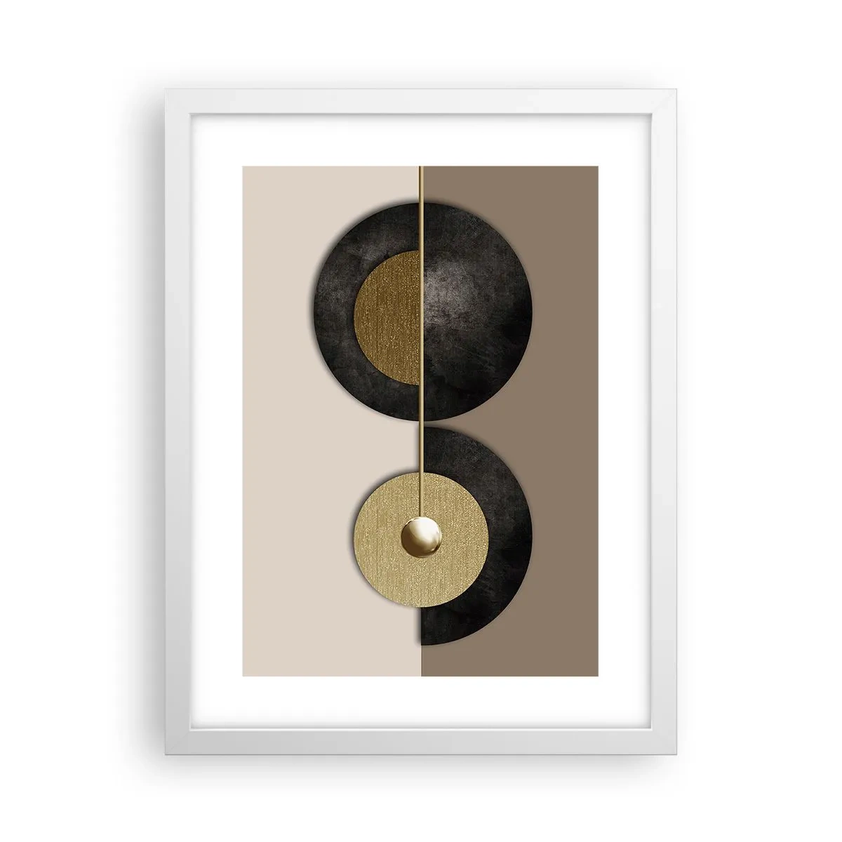 Poster in einem weißen Rahmen - Variationen rund um den Kreis - 30x40 cm