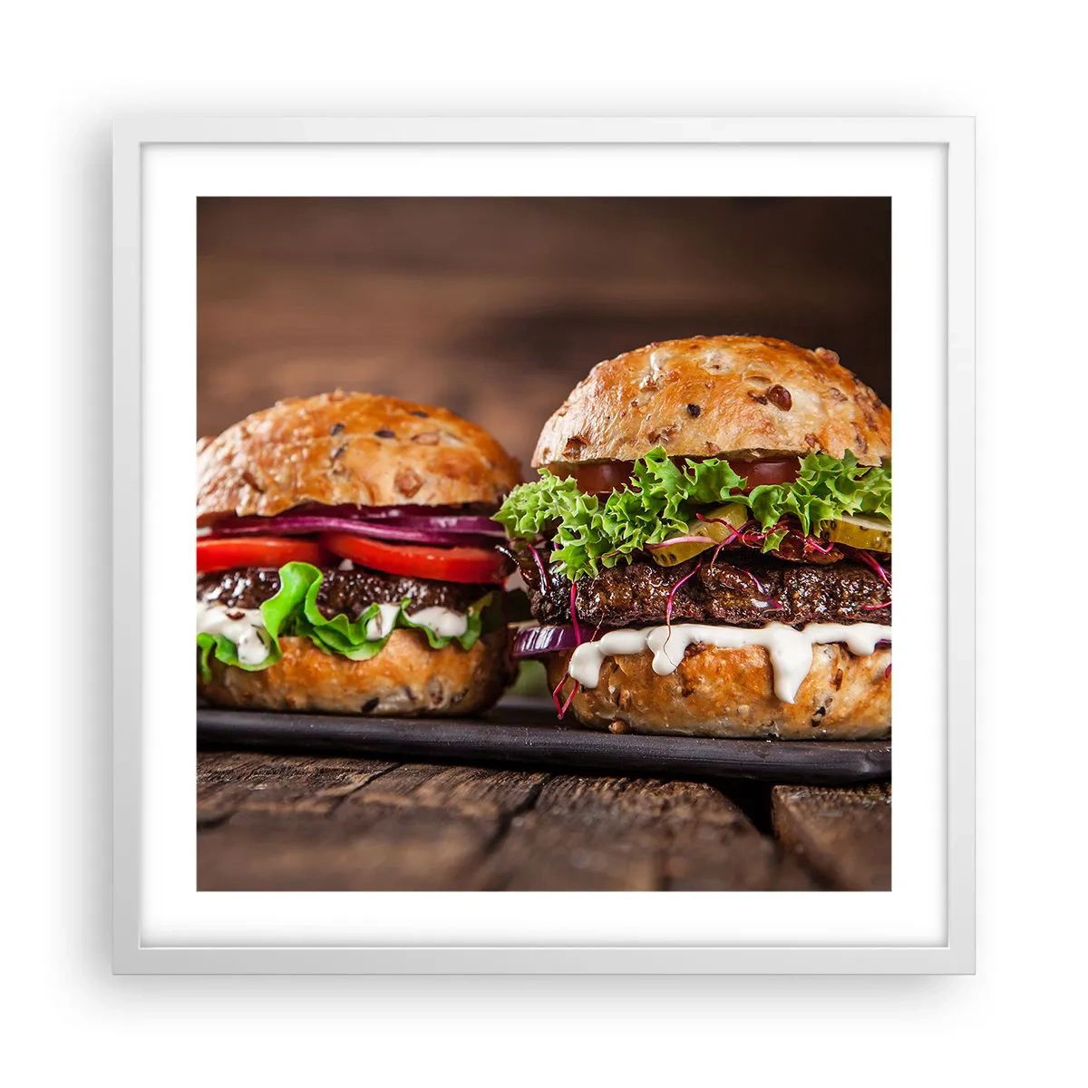 Poster in einem weißen Rahmen - Amerikanischer Traum - 50x50 cm