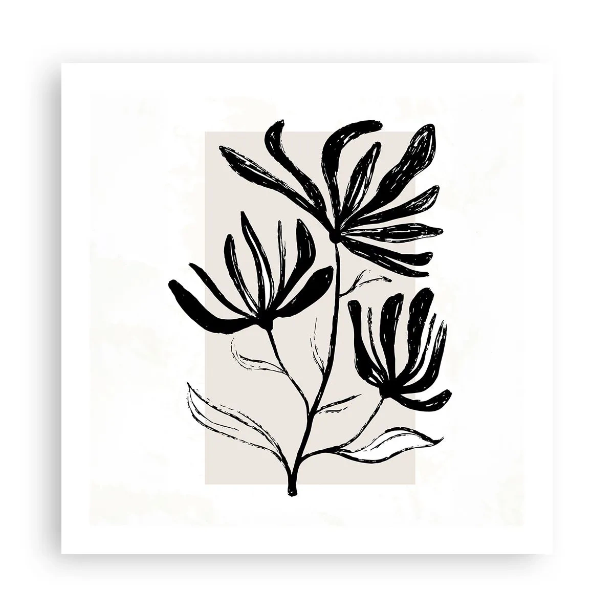 Poster - Skizze für das Herbarium - 60x60 cm