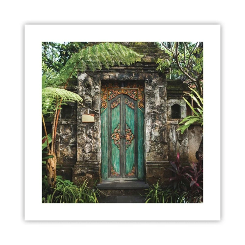 Poster - Eine Tür zu einer exotischen Welt - 40x40 cm