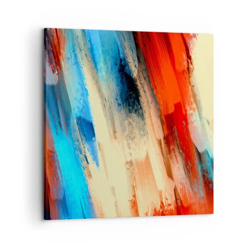 Bild auf Leinwand - Leinwandbild - Eine Kaskade von Farben - 60x60 cm