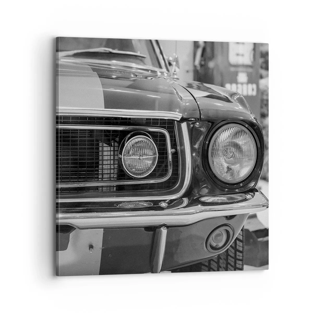 Bild auf Leinwand - Leinwandbild - Wilder Ritt - 70x70 cm