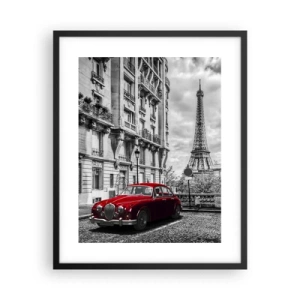 Poster in einem schwarzem Rahmen - Raubtier in der Stadt - 40x50 cm