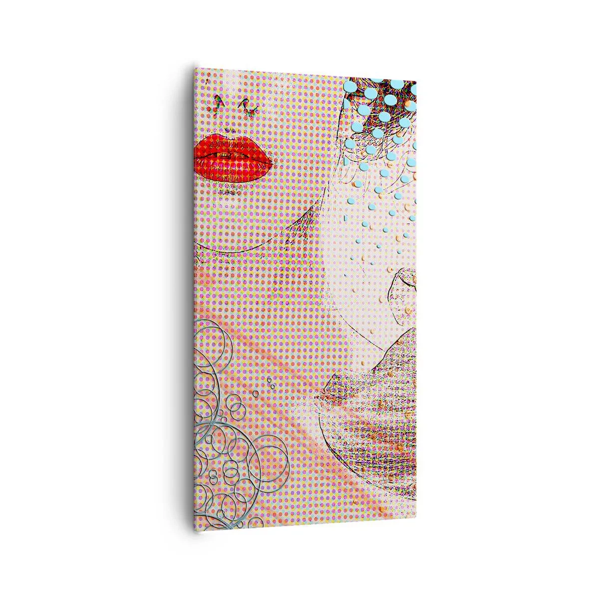 Bild auf Leinwand - Leinwandbild - Comic-Heldin - 65x120 cm