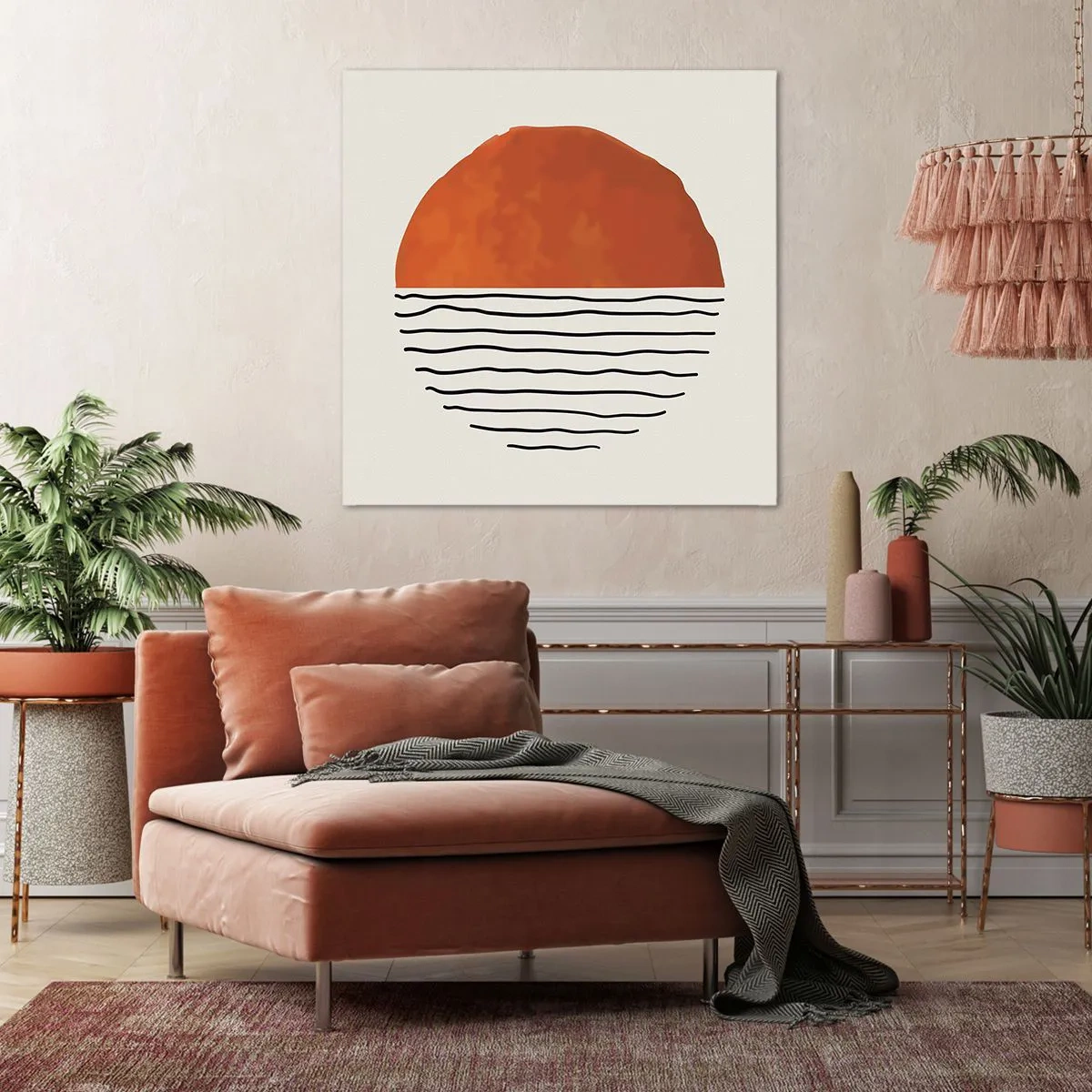 Bild auf Leinwand - Leinwandbild - Im japanischen Klima - 60x60 cm