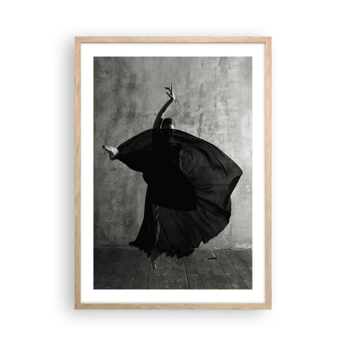 Poster in einem Rahmen aus heller Eiche - Leidenschaftlicher Gürtel - 50x70 cm