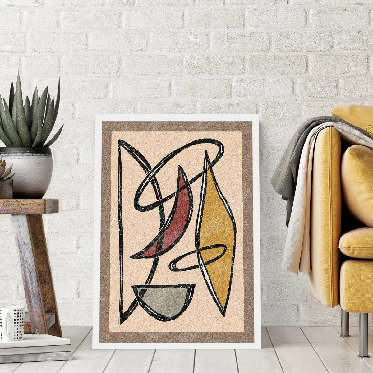 Poster - Komposition – Bögen und Ovale - 70x100 cm