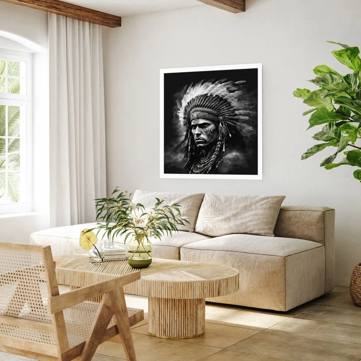 Poster - Anführer und Krieger - 60x60 cm