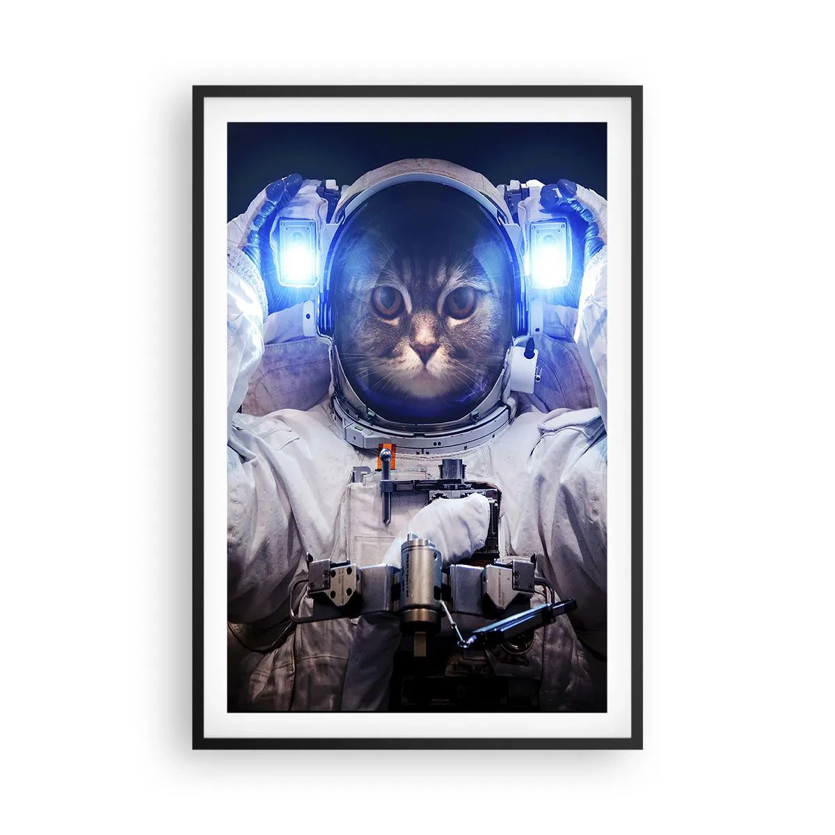 Poster in einem schwarzem Rahmen - Houston, du hast ein Problem - 61x91 cm