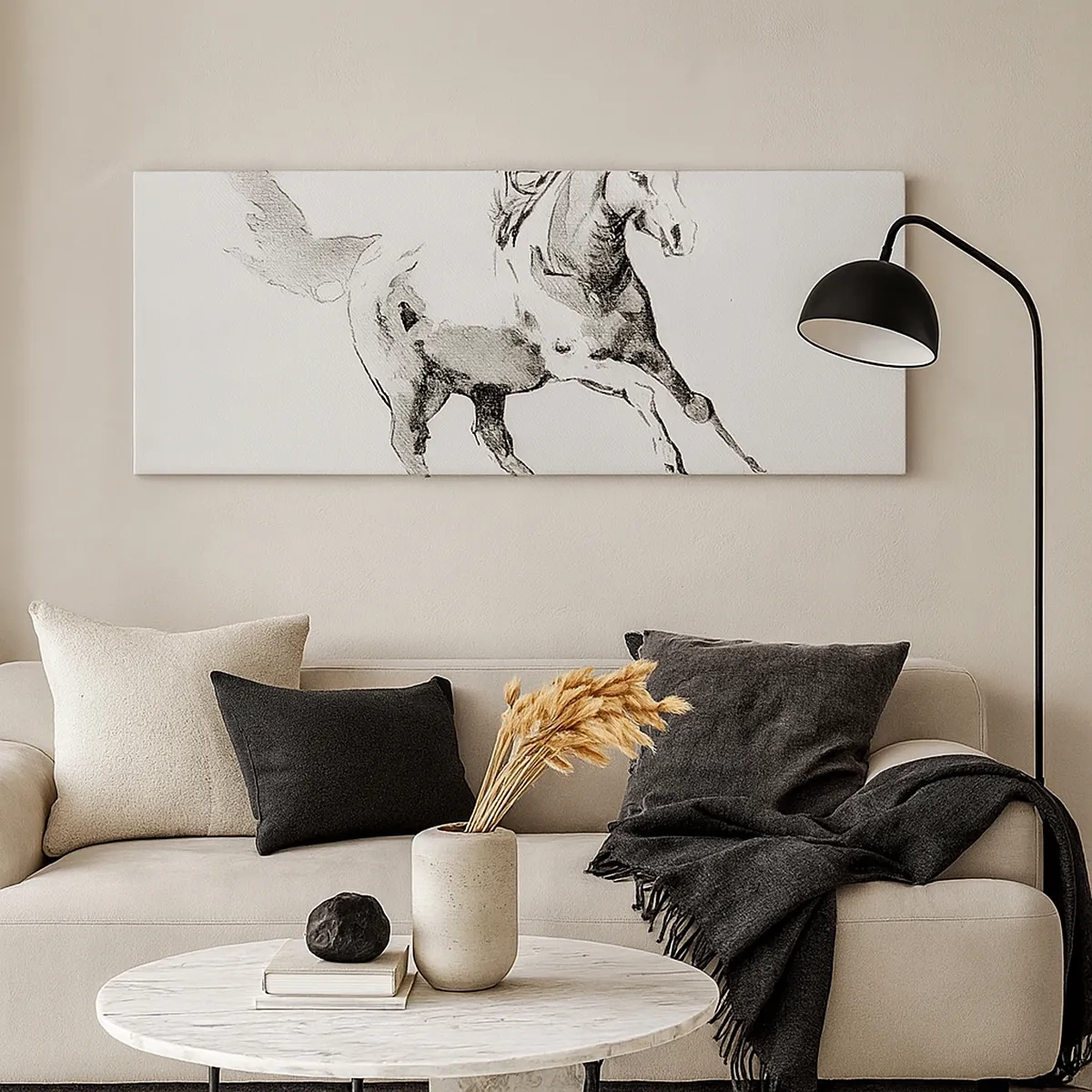 Bild auf Leinwand - Leinwandbild - Ungezähmte Seele - 30x30 cm