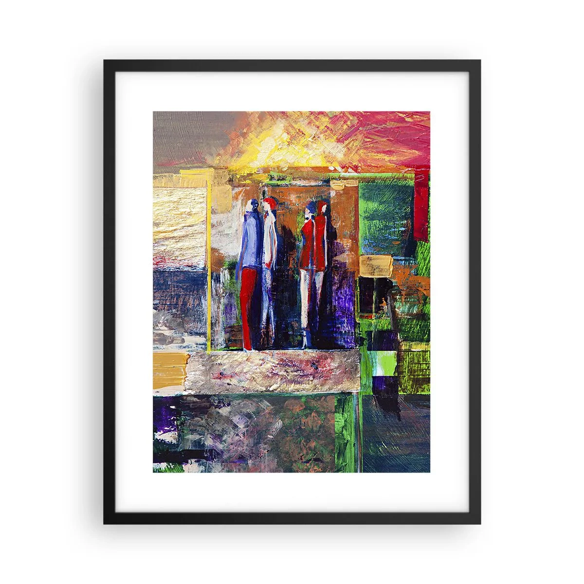 Poster in einem schwarzem Rahmen - Beziehungen und Emotionen - 40x50 cm