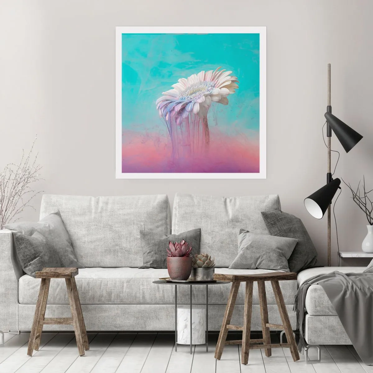 Poster - Blumenunterwelt - 30x30 cm