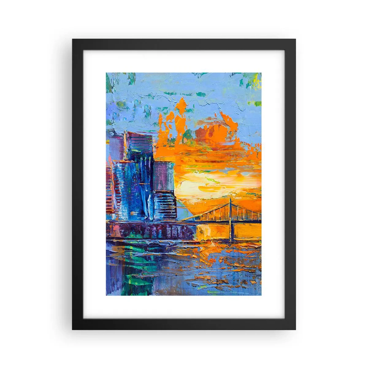 Poster in einem schwarzem Rahmen - Kultur und Natur - 30x40 cm