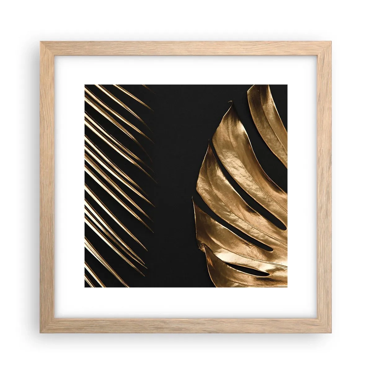 Poster in einem Rahmen aus heller Eiche - Anders und genauso teuer - 30x30 cm