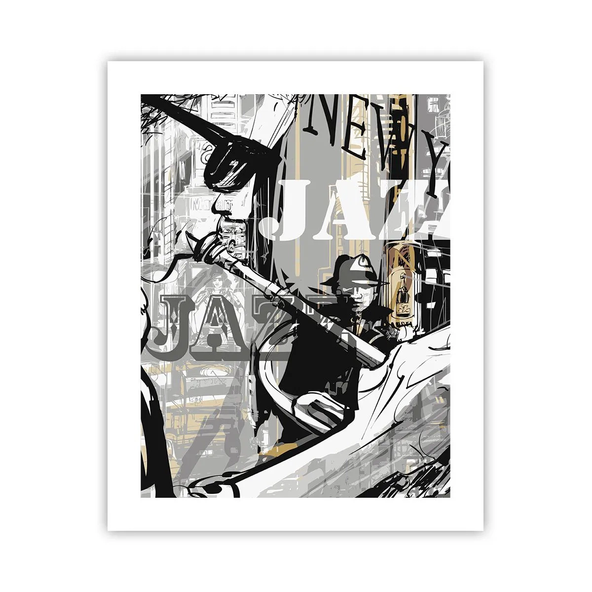 Poster - Im Rhythmus von New York - 40x50 cm