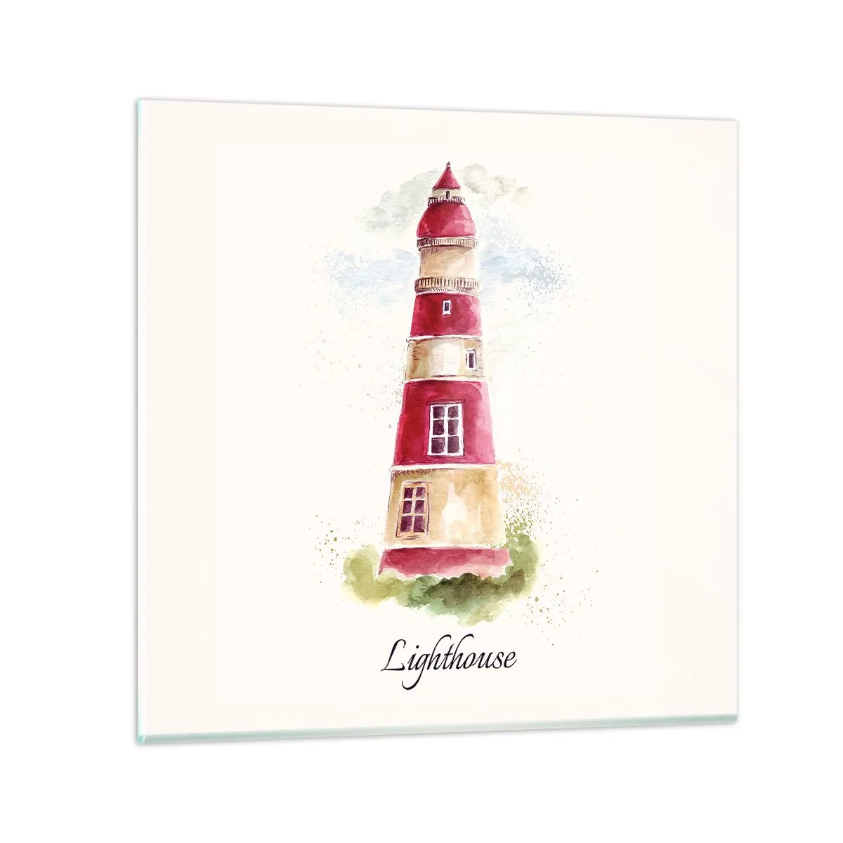 Glasbild - Bild auf glas - Das Wetter ringsum ist immer gut - 30x30 cm