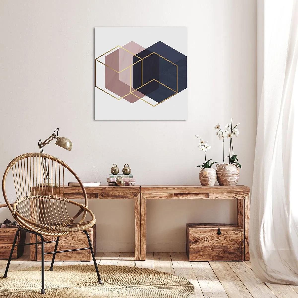 Bild auf Leinwand - Leinwandbild - Die Kraft der Einfachheit - 50x50 cm