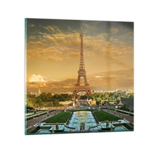 Glasbild - Bild auf glas - Königin von Paris - 40x40 cm