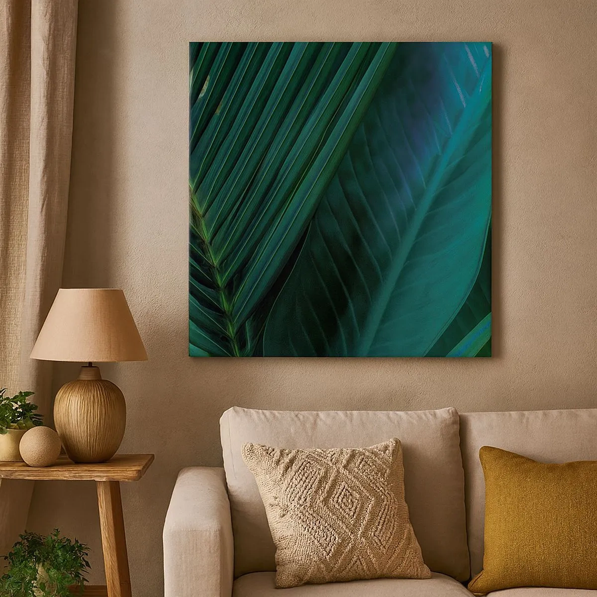 Bild auf Leinwand - Leinwandbild - Die Anatomie des Grüns - 30x30 cm