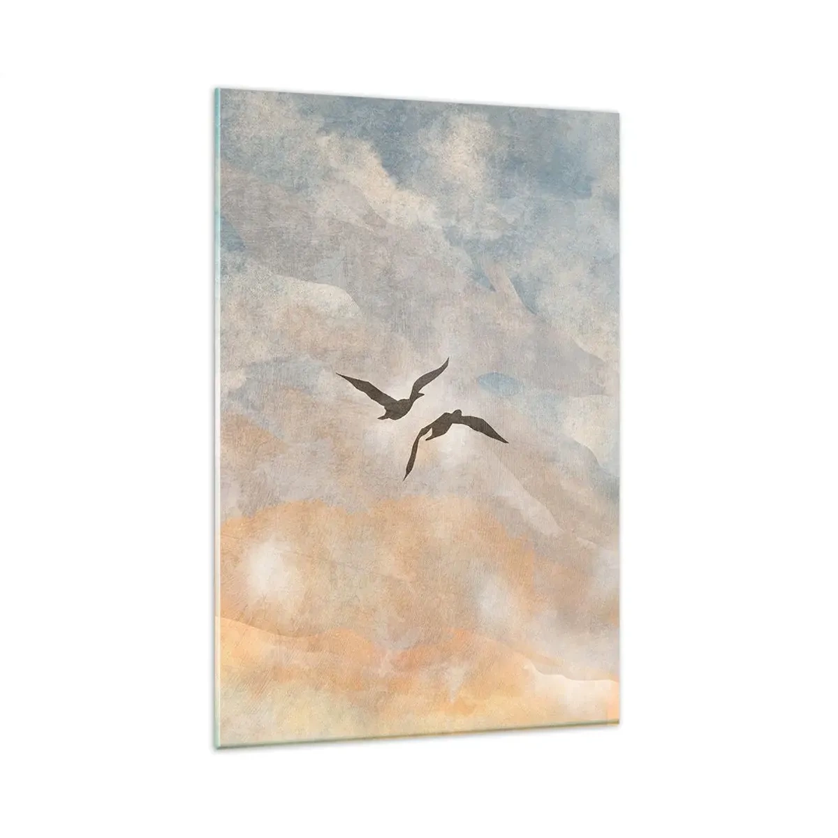 Glasbild - Bild auf glas - Himmeltanz - 80x120 cm