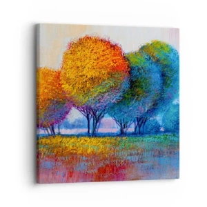 Bild auf Leinwand - Leinwandbild - Ein Haufen leuchtender Farben - 30x30 cm