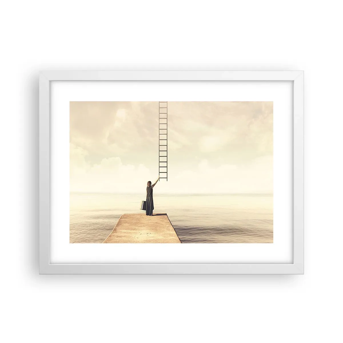 Poster in einem weißen Rahmen - Eine magische Reise - 40x30 cm