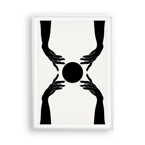 Poster in einem weißen Rahmen - Geheimes Zeichen - 70x100 cm