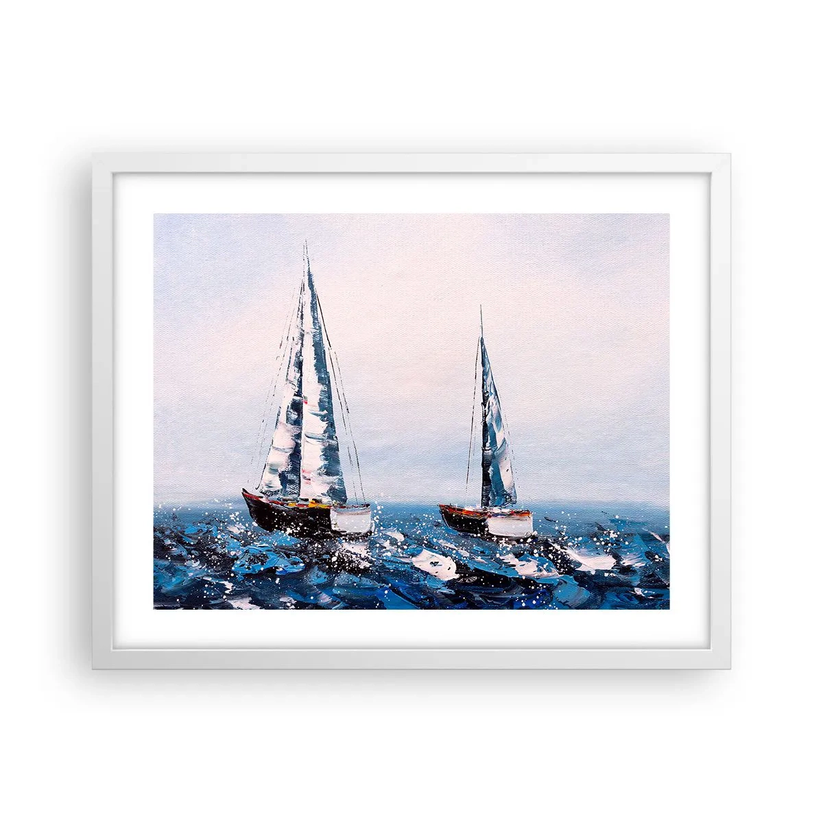 Poster in einem weißen Rahmen - Bruderschaft des Windes - 50x40 cm